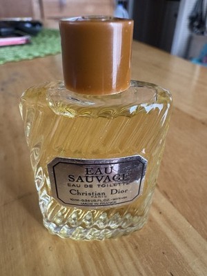 Vintage Christian Dior Eau Sauvage Eau De Toilette 10ml/0.34 fl oz Mini Splash