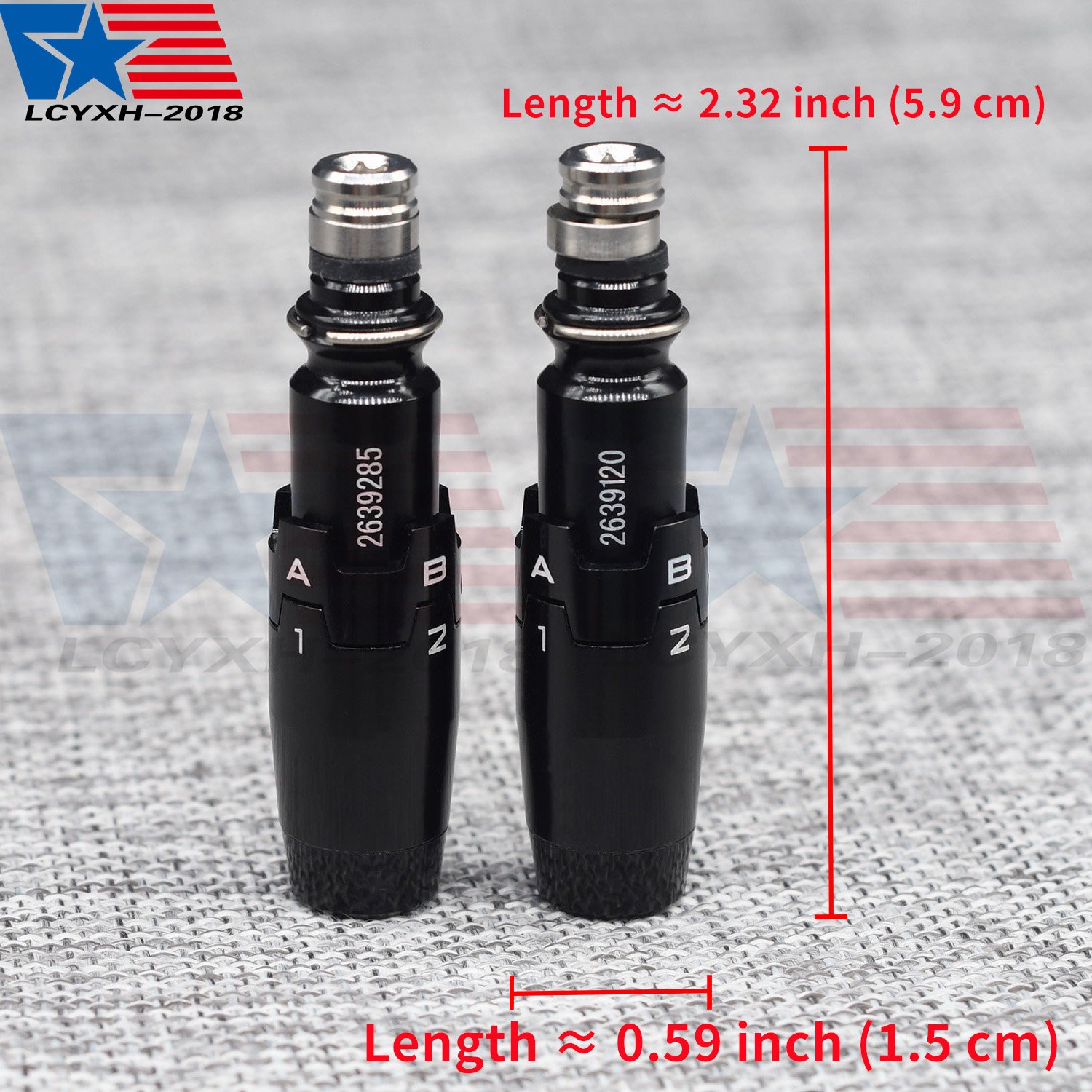 2PCS Golf Shaft Adapter Sleeve .370 FOR Titleist GT TSR TSi TS 815 Hybrid/Rescue