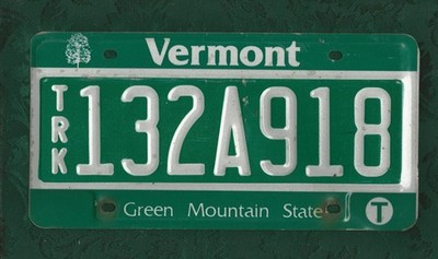 132A918 Vermont, amerikanisches Nummernschild 12 Zoll x 6 Zoll