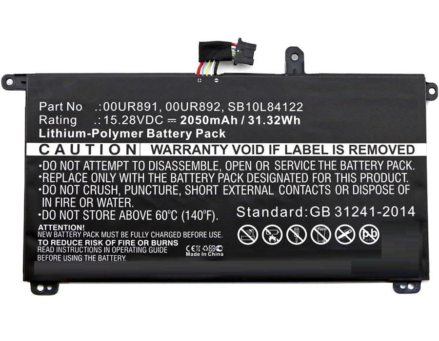 CoreParts - Akkus für Computer - Litium-Polymer - 2050 mAh - 31,3 Wh - sortiert - für Lenovo ThinkPad T570 20H9 - Bild 2
