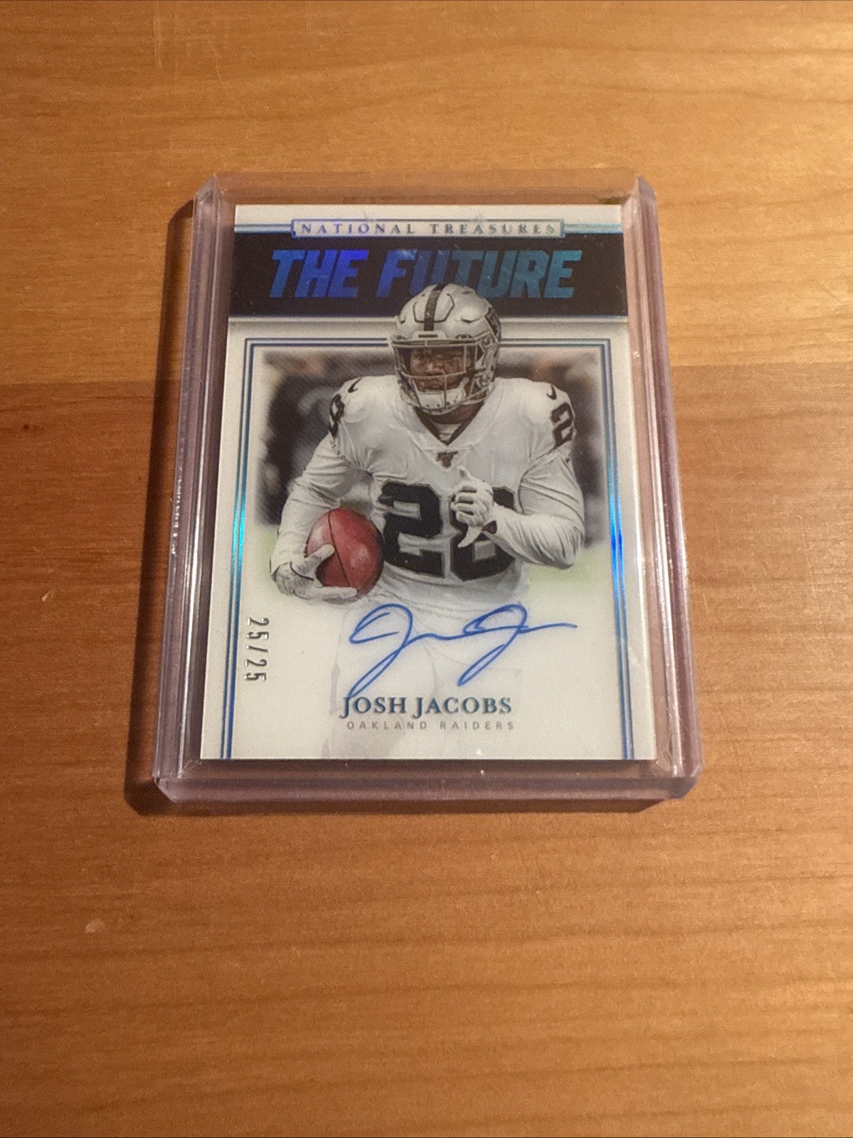 Josh Jacobs Panini National Treasures the Future Autographs #FUTJJ Base