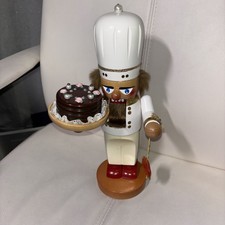 Steinbach German Nutcracker Chef Cake Handmad...