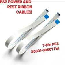 2 Playstation 2 Power Reset Button Ribbon Flex Cables 7-Pin PS2 30001-39001 Fat