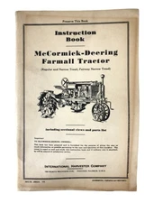 1946 Instruction Book McCormick-Deering Farmall Tractor International Harvester