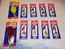 Lot OF 10 Worden's Yakima Bait Original Rooster Tail & Troll Spinn Fishing Lure
