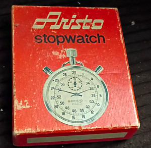 Sears Shock Resistant Analog Stopwatch 1/10th Time Measurement Black