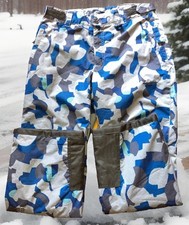 Arctix Men's Snowpants Size Medium Blue & Gray Geometric Waterproof Ski Flaw