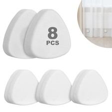 Powerful Magnetic Shower Curtain Weights for Plash-Bath Experience,360 Silic...