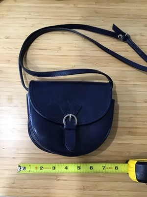 Made In Italy Crossbody Bag Handcrafted Italian Leather Handbag Blue