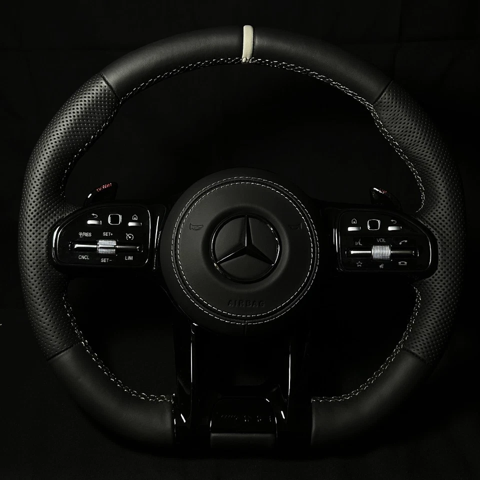 Mercedes AMG Lenkrad NEU - graue Akzente - ohne Codieren - Bild 2 von 4