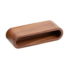 Walnut Wood Cards Organizer Reusable Office Supplies Business Case Storage
