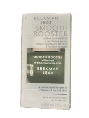 Beekman 1802 Smooth Booster Willow Bark BHA Exfoliating Resurfacing Serum .5 OZ