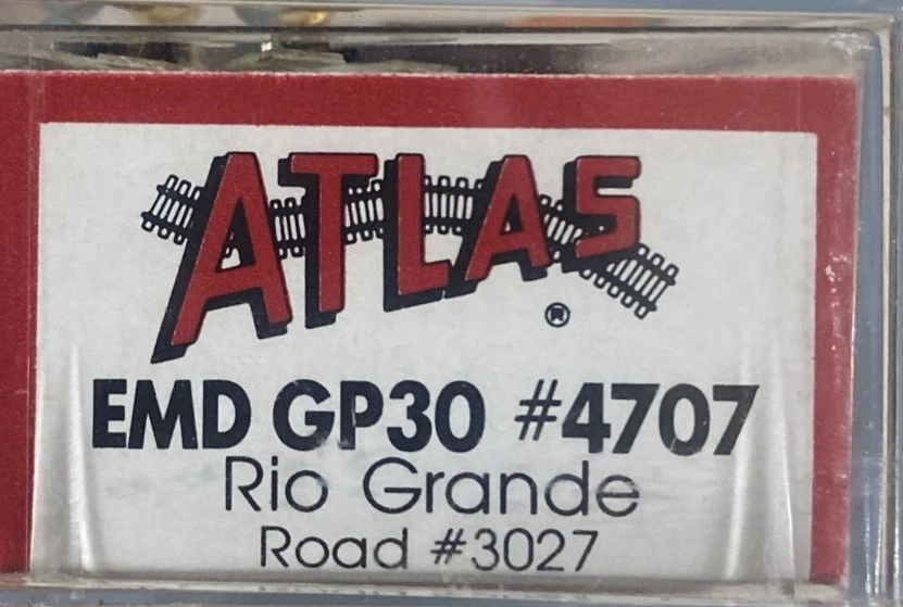 N Scale Atlas 4707 DCC Equipped GP30 Rio Grande DRGW 3027 Locomotive MTL Coupler - Image 3 of 3