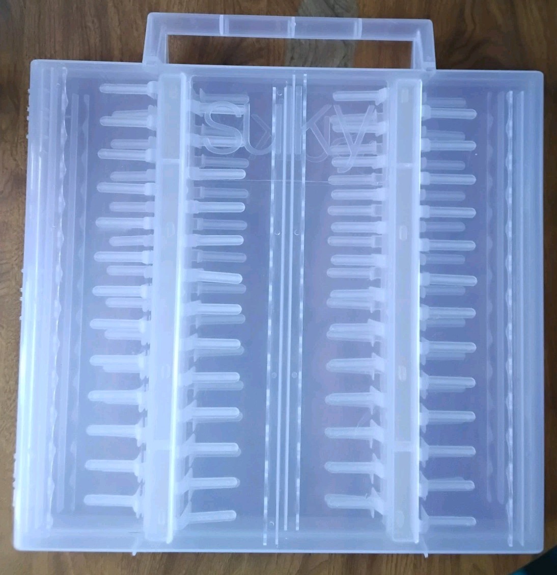 Sulky Thread Slimline Storage Box Case Organizer 104 Spools Flexible Plastic