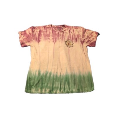 Bucees Logo T-shirt Tie-Dye Top Go Little Rockstar VW Bus Sz L Purple Green 196