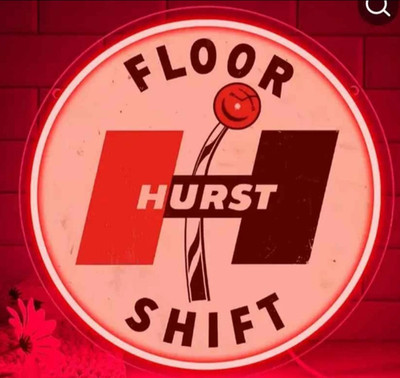 20'' 60'S Hurst Floor Shift Vivid LED Neon Sign With Dimmer USB Powered Light