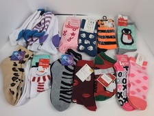 Lot Of 20 Pair Novelty Fun Socks Women's One Size Brand New 