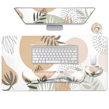 4-in-1 Large Mouse Pad Keyboard Wrist Rest Support Set Extended Waterproof