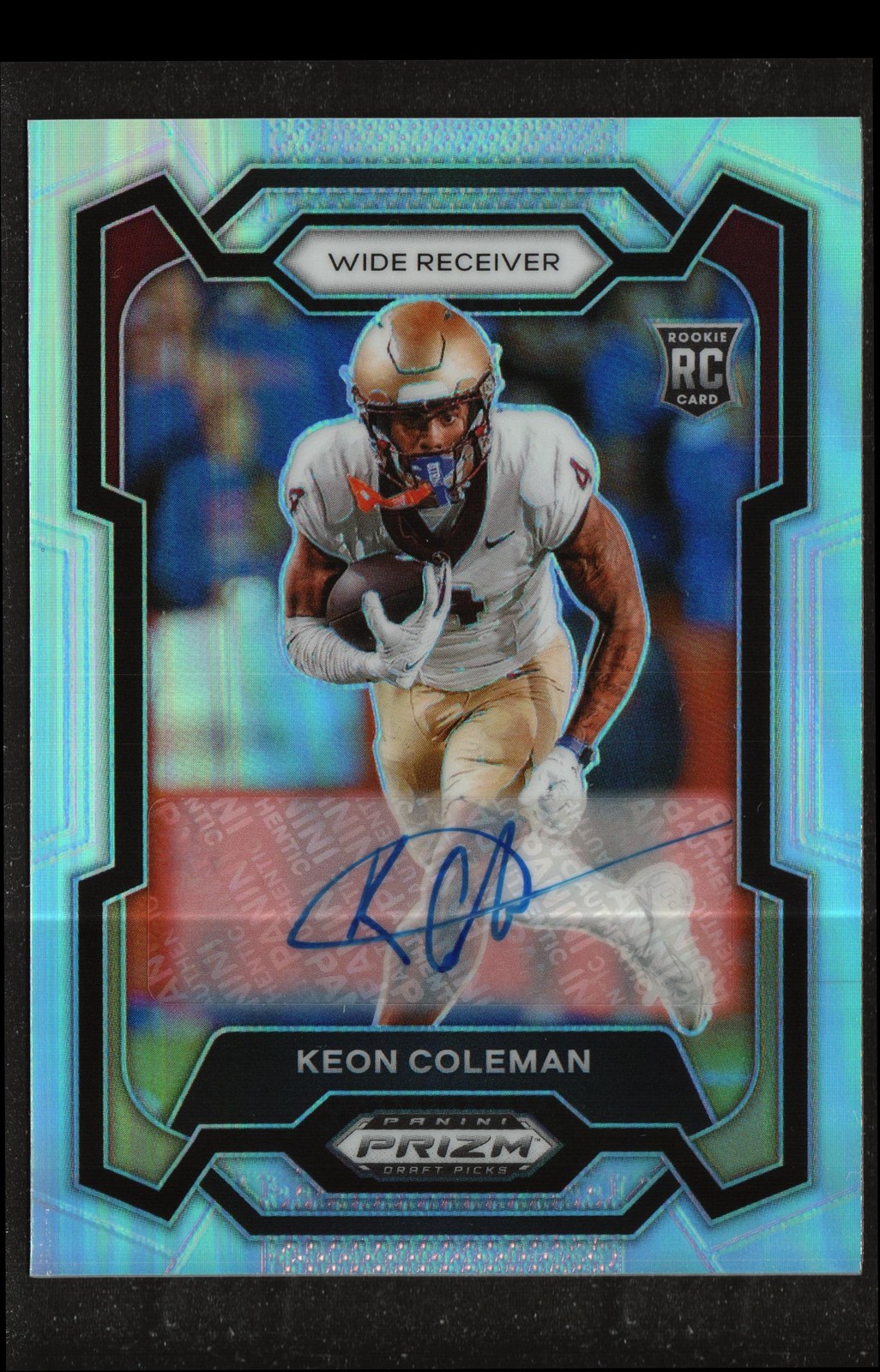 2024 Panini Prizm Draft Picks #120 Keon Coleman Silver Prizm Autographs