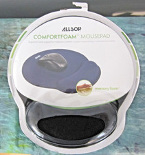 New Allsop ComfortFoam Memory Foam Mouse Pad with Wrist Rest Black 30203