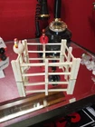 Vintage Fisher Price Little People 4 Fence Pieces for Farm And 2 Chickens