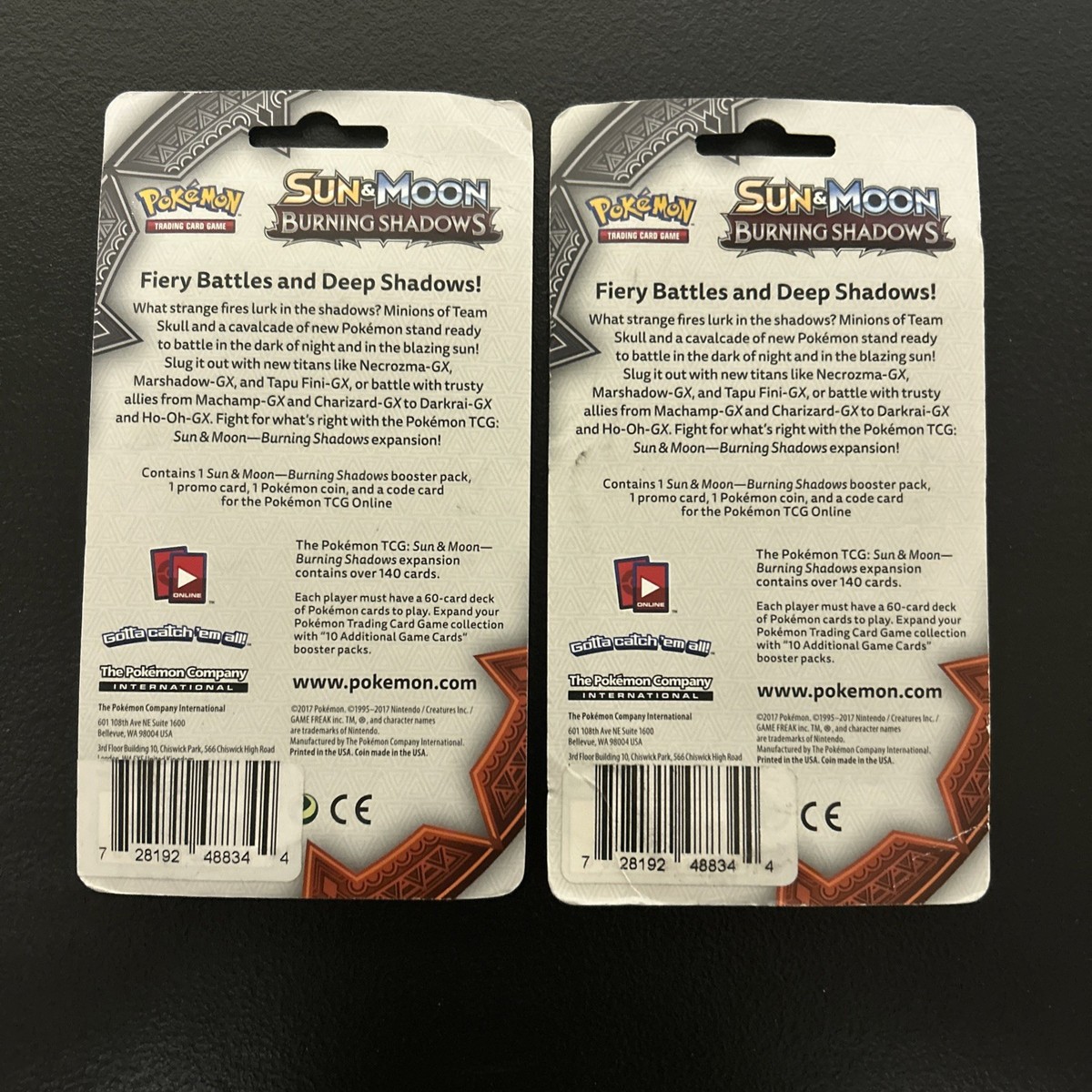 Pokemon TCG: Sun & Moon Burning Shadows Set X2 Blister New Factory Sealed |  eBay