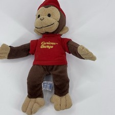 CURIOUS GEORGE Plush Plush Stuffed Monkey Red Shirt classic Nostalgia Cartoon