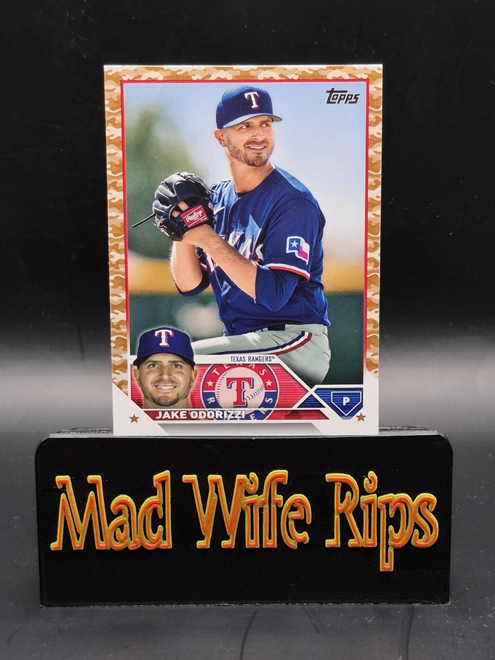 Jake Odorizzi CAMO 2023 Topps Actualización Serie #US120 20/25 ¡Texas Rangers SSSP! Foto 3 de 4