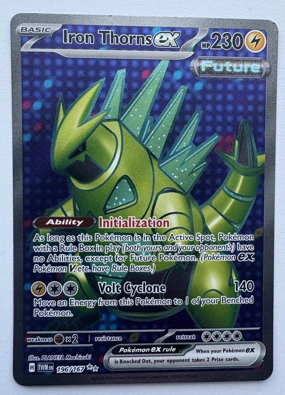 Iron Thorns ex 196/167 - S&V: Twilight Masquerade Ultra Rare - Pokémon TCG (NM)