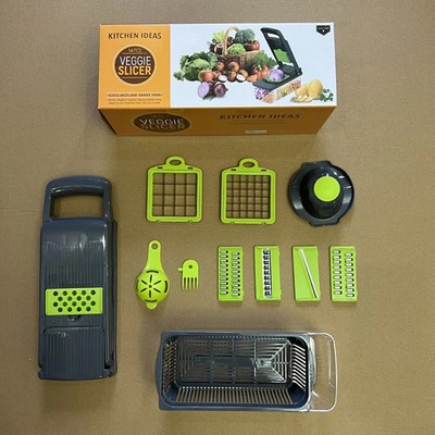 16-in-1 Mandoline Slicer   Avoid Injuries, Safe & Precise Kitchen Tool