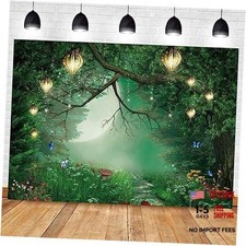 7x5FT Polyester Enchanted Forest Theme Photography Backdrop Mushroom 7x5ft