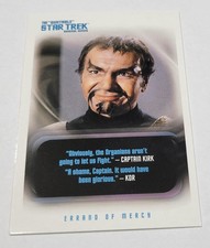 Star Trek TOS Quotable Trading Card #95 Errand of Mercy Elaan of Troyius Kirk