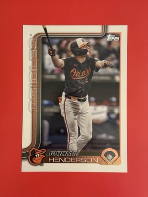 Gunner Henderson Tops 2025 Oversided Card Baltimore Orioles OTC 4 Series One