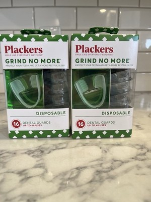 2-PACK Plackers Grind No More Dental Night Guard [32 Total]