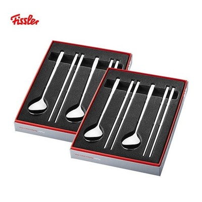 Fissler Korean Cutlery Set 4 Person 8pcs Stainless Steel Spoon Chopsticks Set