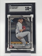 HAGEN SMITH 2024 BOWMAN DRAFT 1ST BASEBALL BASE WHITE SOX SGC 10 Q6972