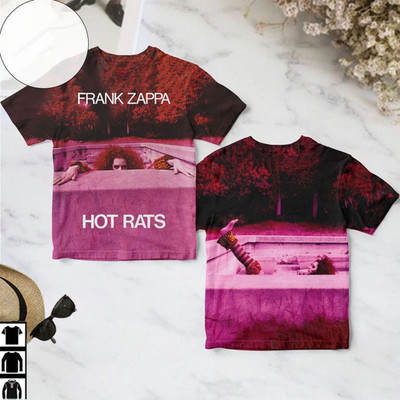 Hot Rats Album Frank Zappa 3D T-shirt S to 5XL BS943