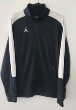 Nike Dri-Fit Air Jordan Jumpman Black White Full Zip Warmup Jacket XL
