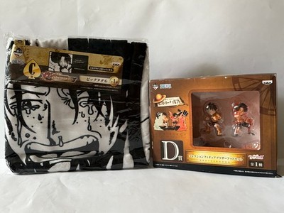 One Piece Set 1: History of Ace, Monkey D Ruffy Figur Handtuch Kuji Manga Anime