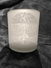 Image of Frosted 3d Tree of Life Tea Light Holder Candle Holder Home Decor