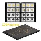 120 Pockets Coin Flip Holder Albums 2.2X2.2 In Coin Storage Books for Coin Card