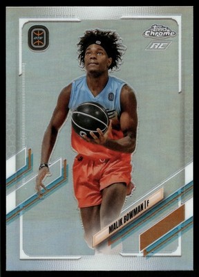 2021-22 Topps Chrome Overtime Elite #14 Malik Bowman Refractor Team Overtime