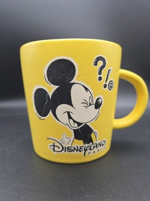 Disneyland Paris Mickey Mouse Tasse Gelb Park Exklusiv Disney Becher Souvenir