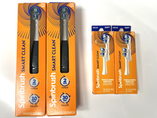 WOW SPINBRUSH SMART CLEAN with Choice of 2 Toothbrushes or 4 Replacement Heads