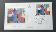 FRANCE 1986 FDC 1 JOUR TIMBRE 2414 MAGNELLI VIRGINIA ART TABLEAU