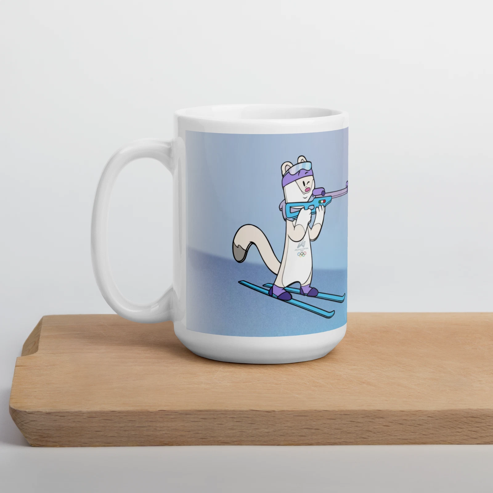Milan Cortina 2026 Winter Olympic Biathlon Ceramic Mug