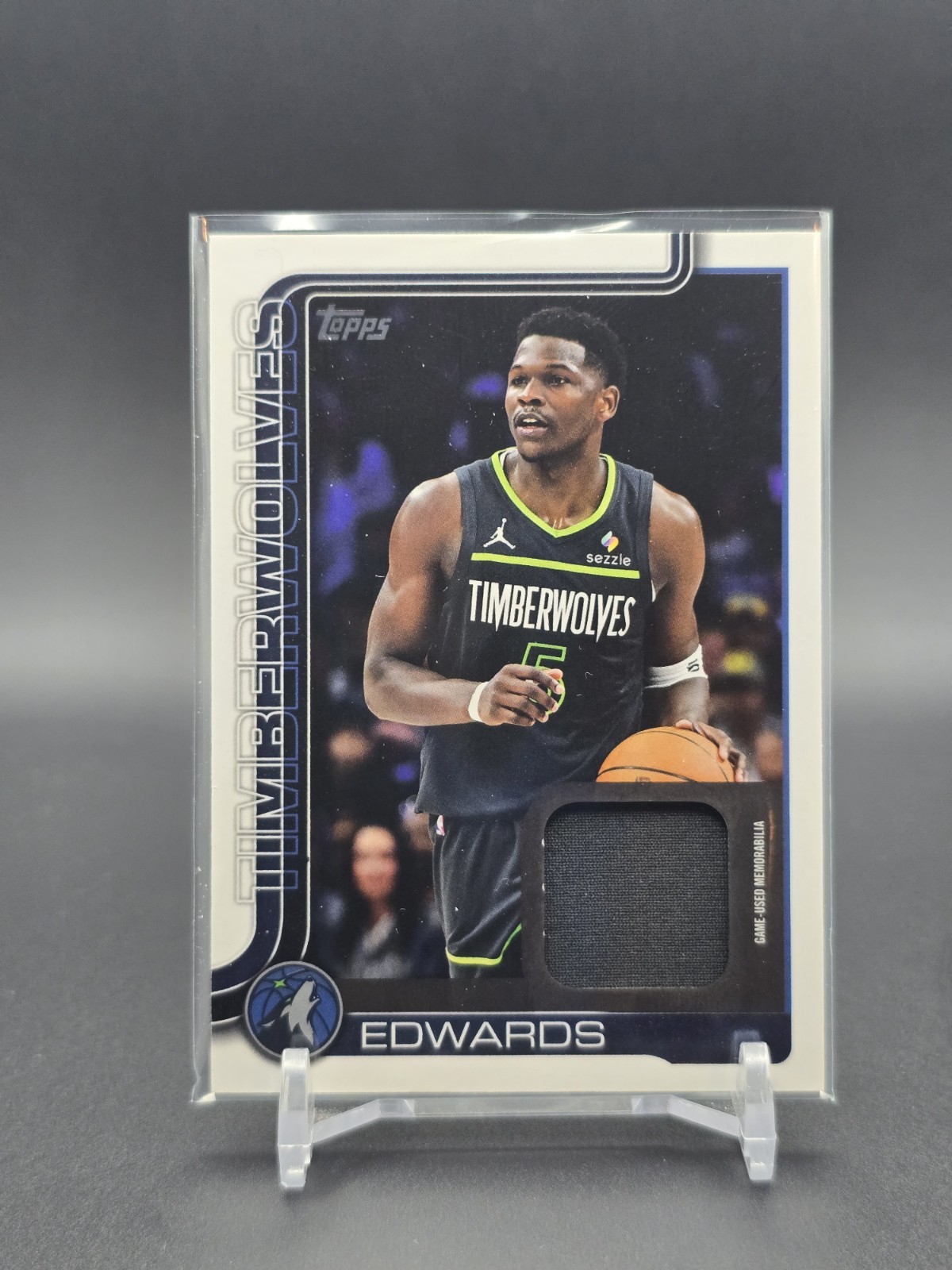 2025-26 Topps Basketball Anthony Edwards Flagship Real One Relic #FRO-AE