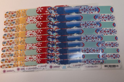 Jamberry Nail Wraps Full Sheets - Colorful Seasons of Life - Lot of 8