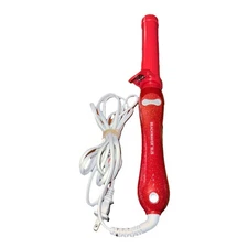 Beachwaver B1.25 Red Glitter Rotating Curling Ceramic Hair Iron 5014394 Intertek