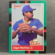 1988 Donruss The Rookies - Edgar Martinez, Edwin Nunez #36 Photo is Edwin Nunez